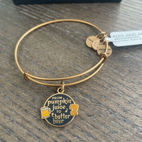 ⚡️ NWT Alex and Ani Harry Potter™ From Pumpkin Juice To Butter Beer Charm Bangle - Picture 3 of 9